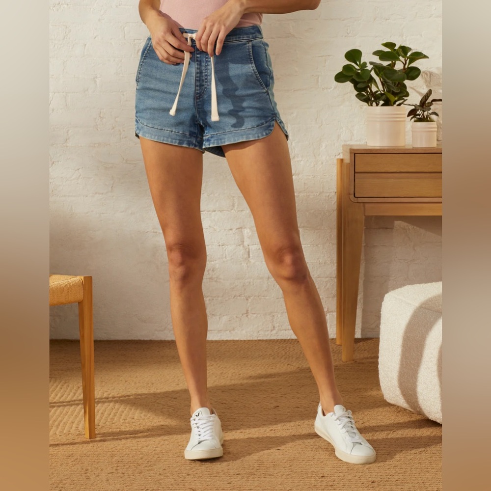 Up west denim all around short